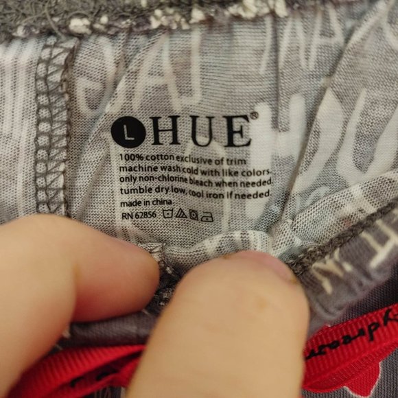 603 NWT Hue Get the Message Cotton Sleepwear PJ Pants - Picture 6 of 7